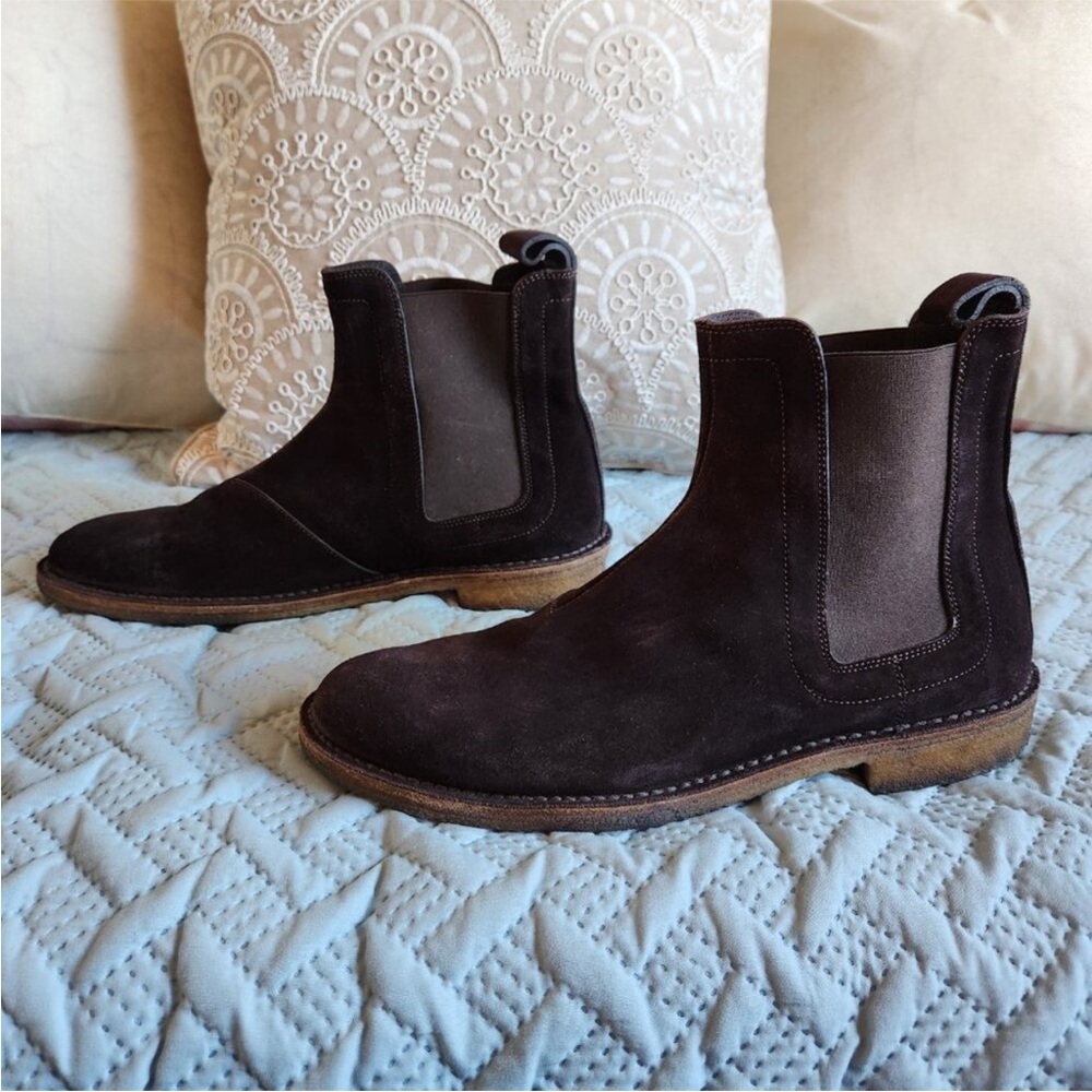 Bottega Veneta Brown Chelsea Ankle Boots - Picture 3 of 9